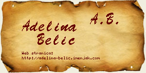Adelina Belić vizit kartica